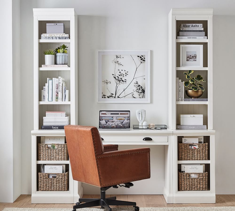 Aubrey 78" Desk with Bookcases Pottery Barn
