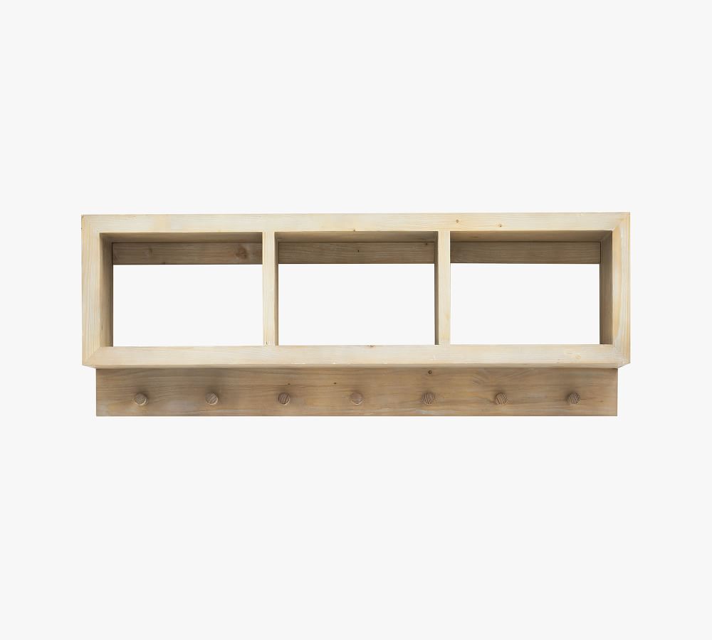 Folsom Entryway Wall Shelf with Hooks Pottery Barn