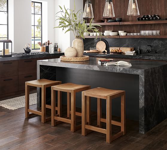 pottery barn backless bar stools