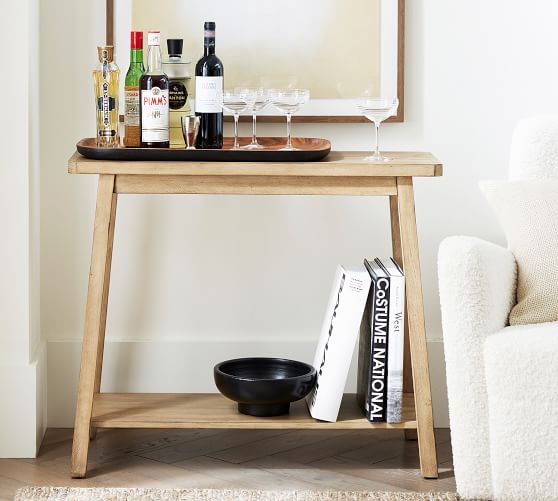 Mateo 36 Console Table Pottery Barn, Using A Console Table As Bar
