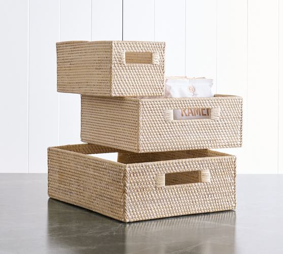Woven Baskets Flower Tableware Container Kitchen Wall Hanging Pot Storage Box 