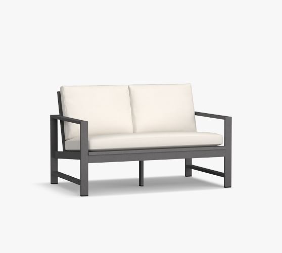 outdoor love seat metal