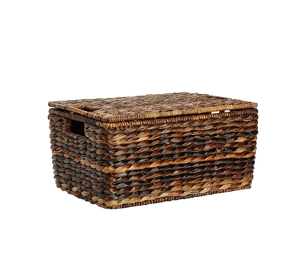 Havana Handwoven Seagrass Lidded Baskets | Pottery Barn