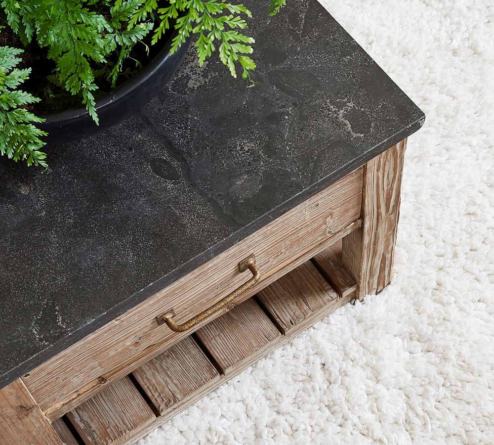 Parker 50" Reclaimed Wood Coffee Table Pottery Barn