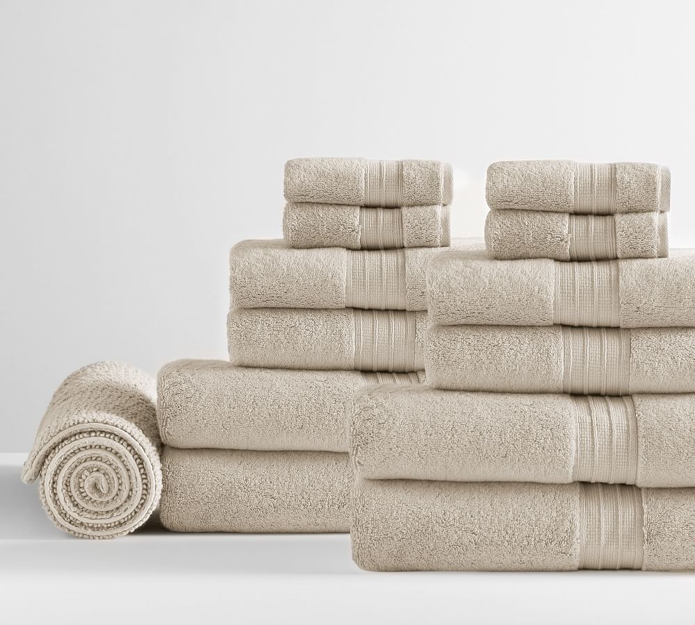 Hydrocotton Organic Towel Bundle With Bath Mat - Set of 13 | Pottery Barn