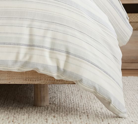 clayton striped duvet