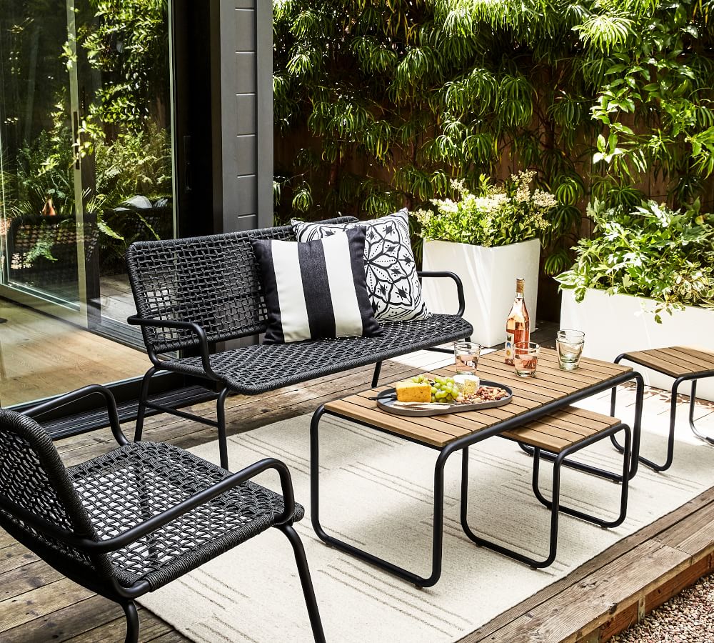 Tulum AllWeather Wicker 47" Patio Loveseat Pottery Barn