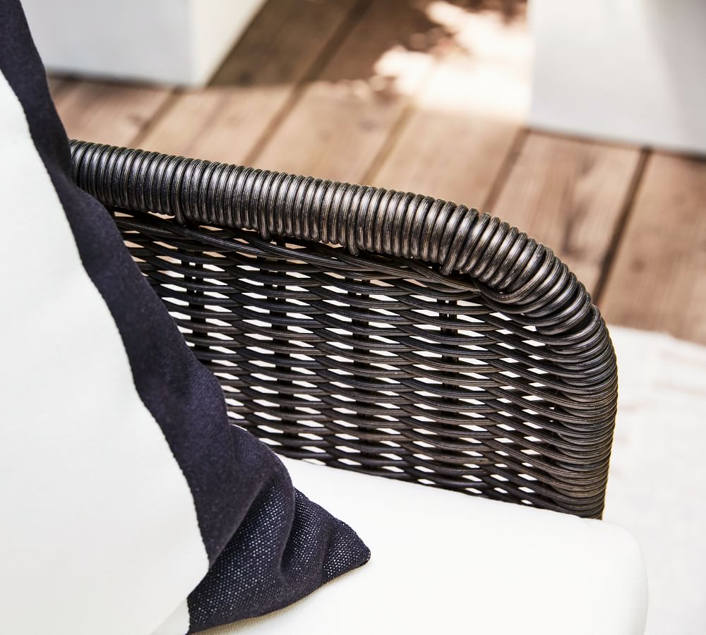 Tulum AllWeather Wicker 47" Patio Loveseat Pottery Barn