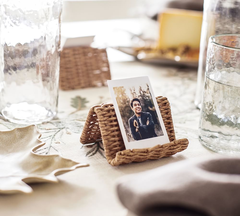 Handwoven Wicker Place Card Holders Set of 4 Pottery Barn