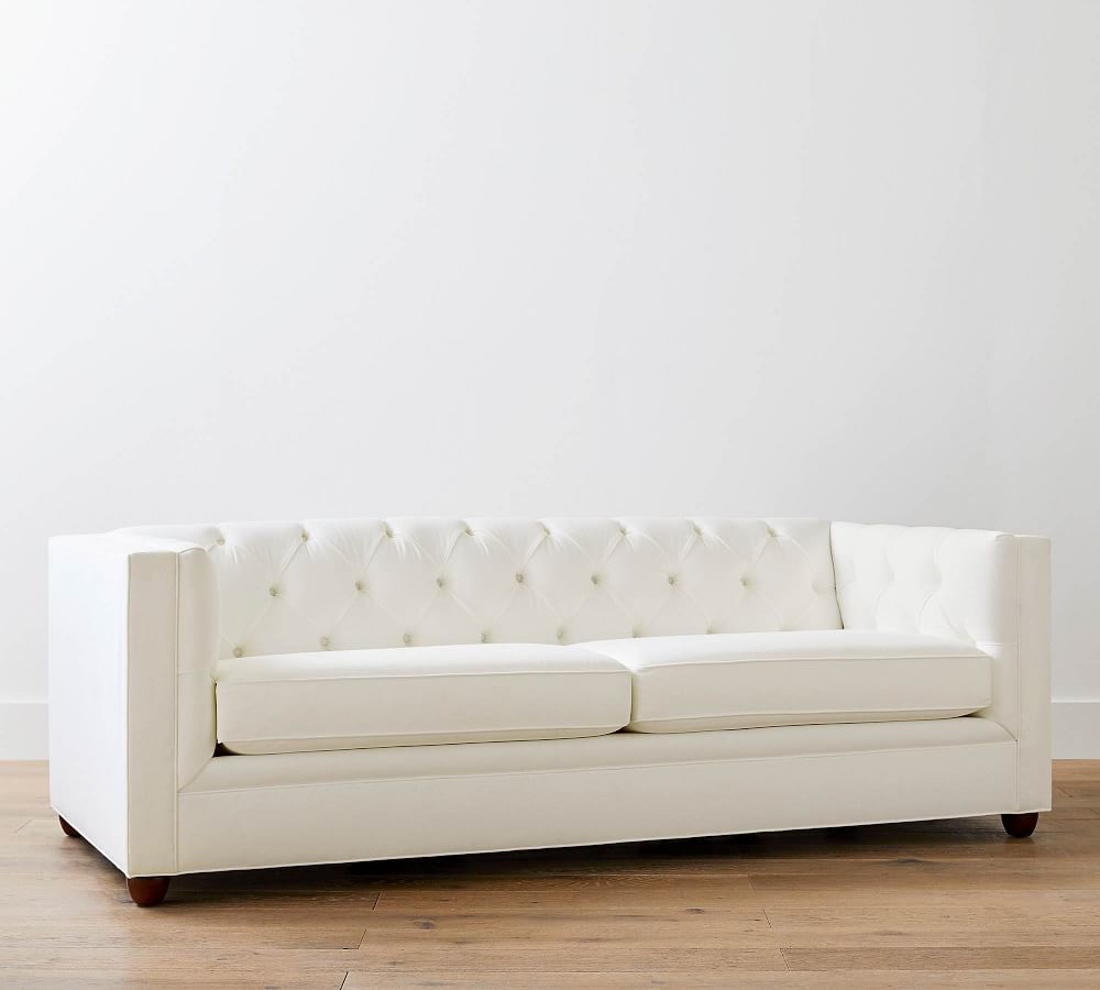 Chesterfield Square Arm Fabric Sofa Pottery Barn