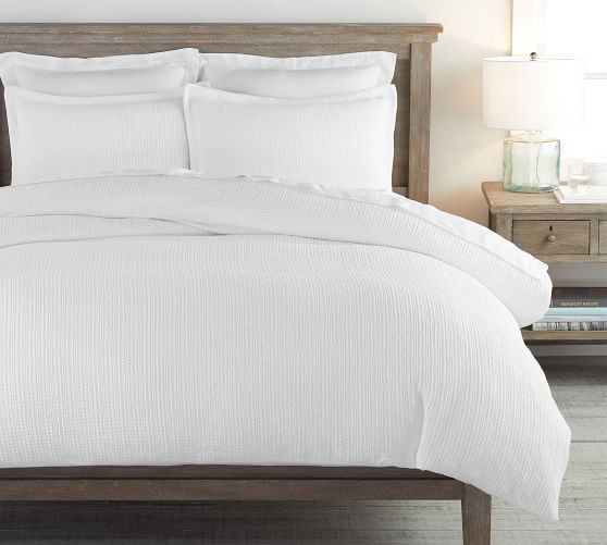 pottery barn duvet protector