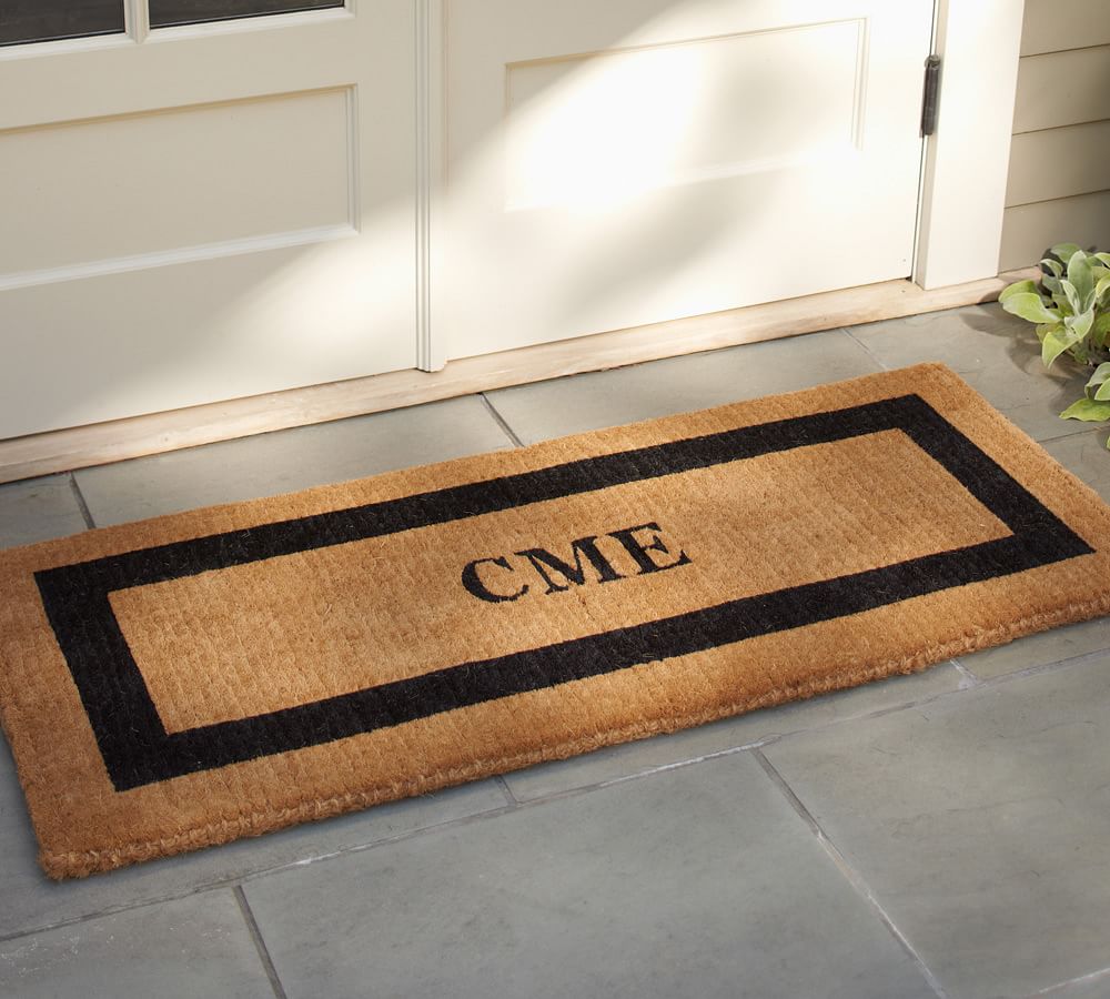 Personalized Framed Doormat Up to 3 Letters Pottery Barn