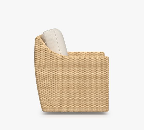 indoor wicker swivel chair