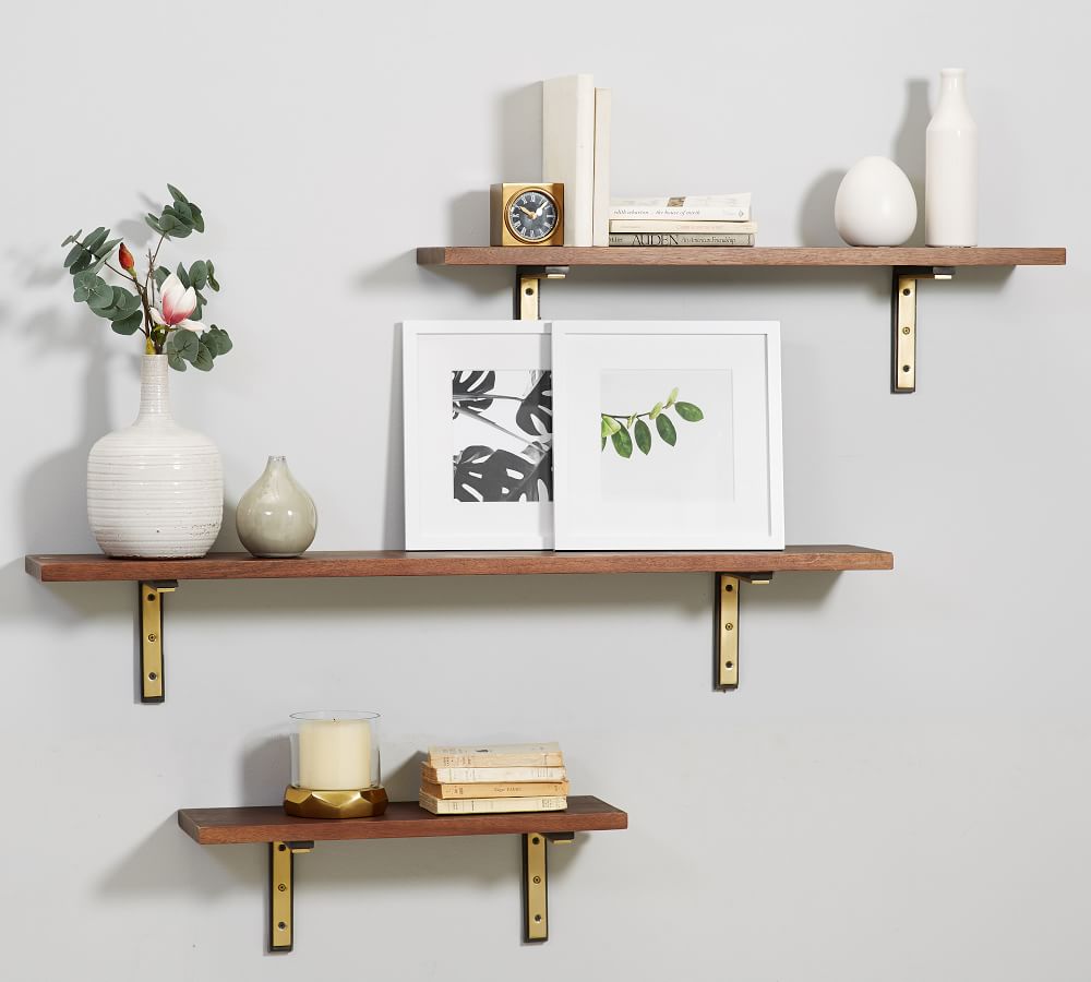 Wooden Shelf Brackets x 2 Ideal for 8" - 10" Shelves 