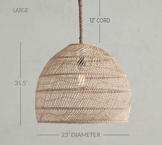 Flora Rattan Pendant | Pottery Barn