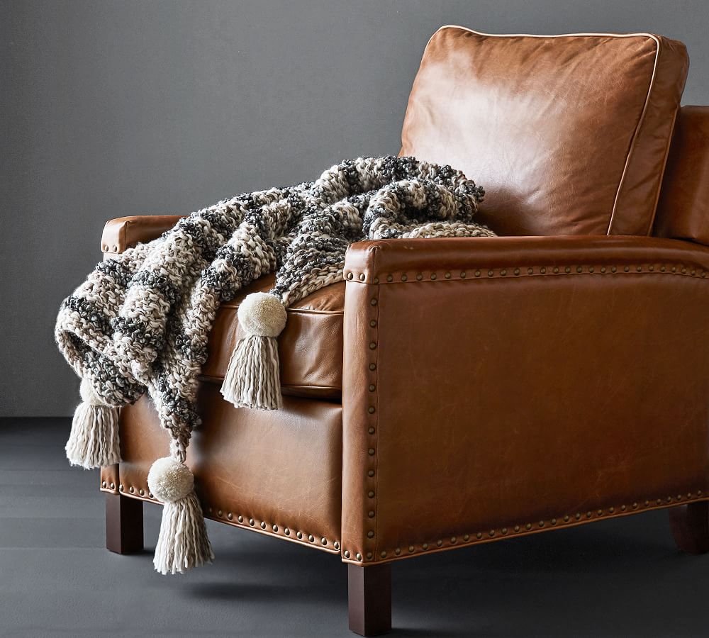Kline Chunky Knit Throw Pottery Barn