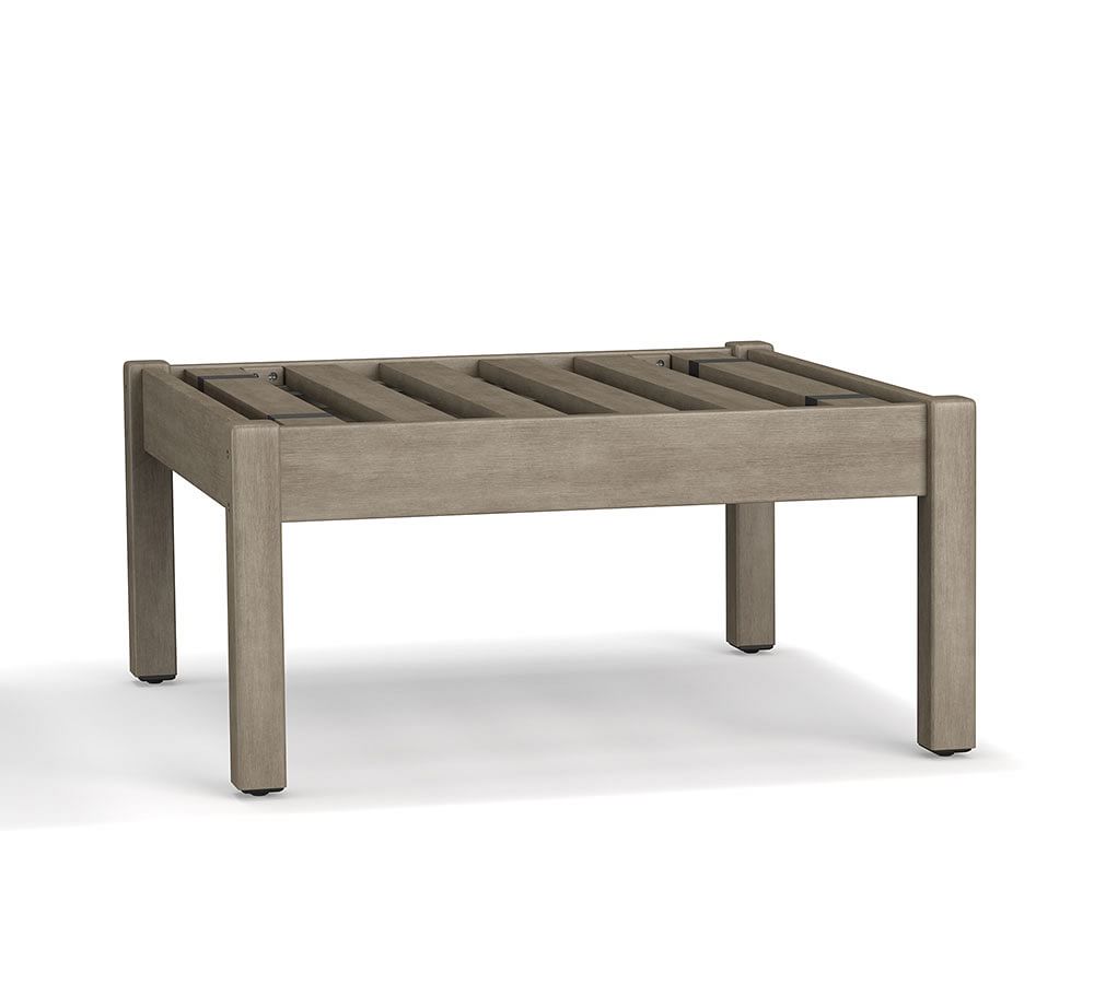 Chatham FSC® Mahogany Square Ottoman Pottery Barn