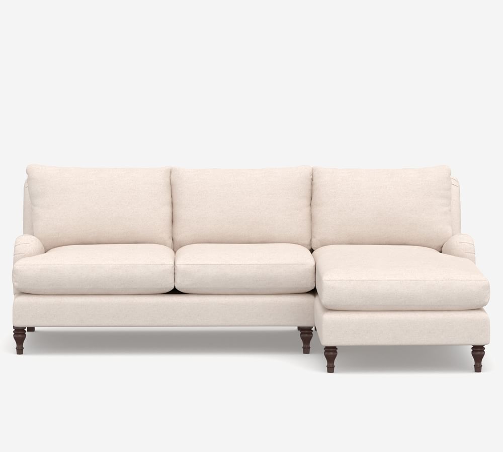 Carlisle Upholstered Sofa Chaise Sectional Pottery Barn