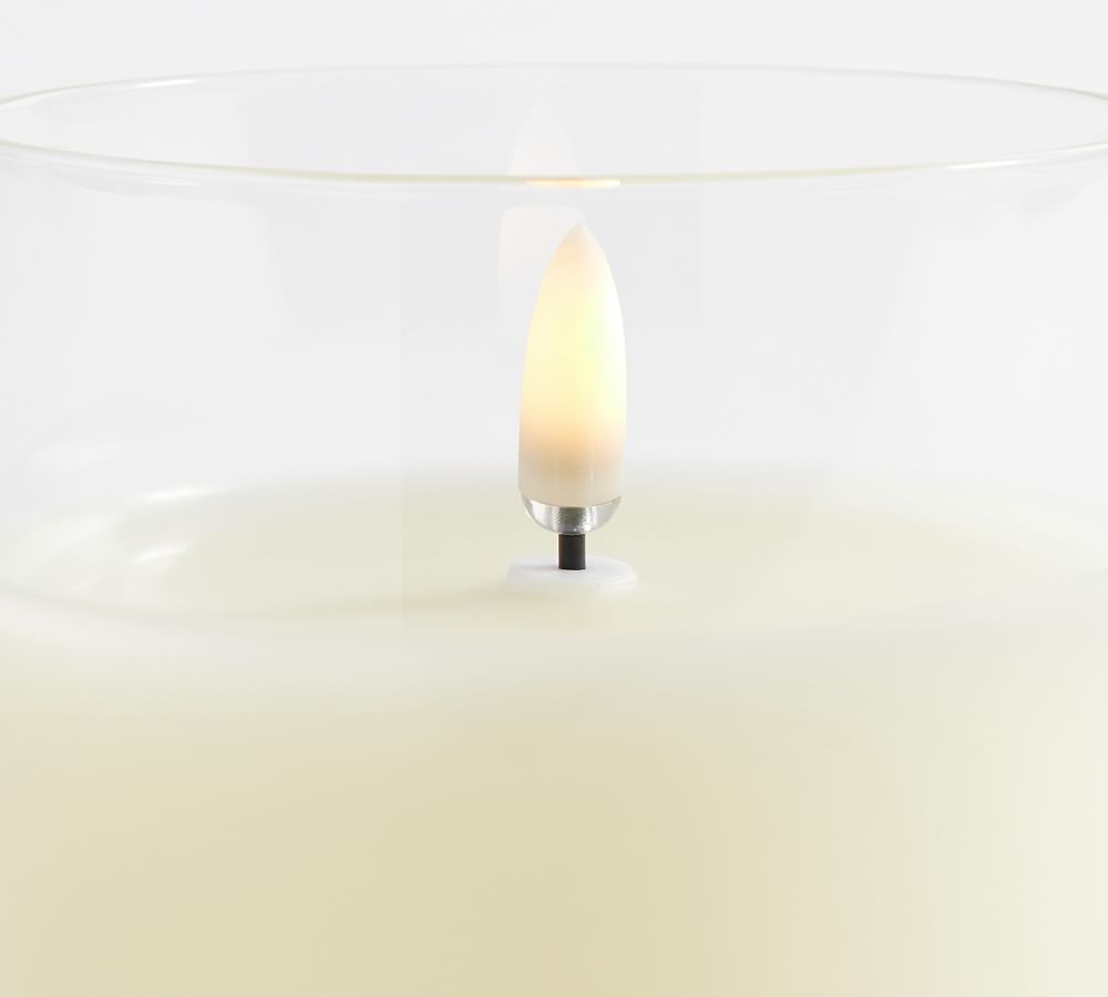 Flameless Candle in Glass Vessel Pottery Barn