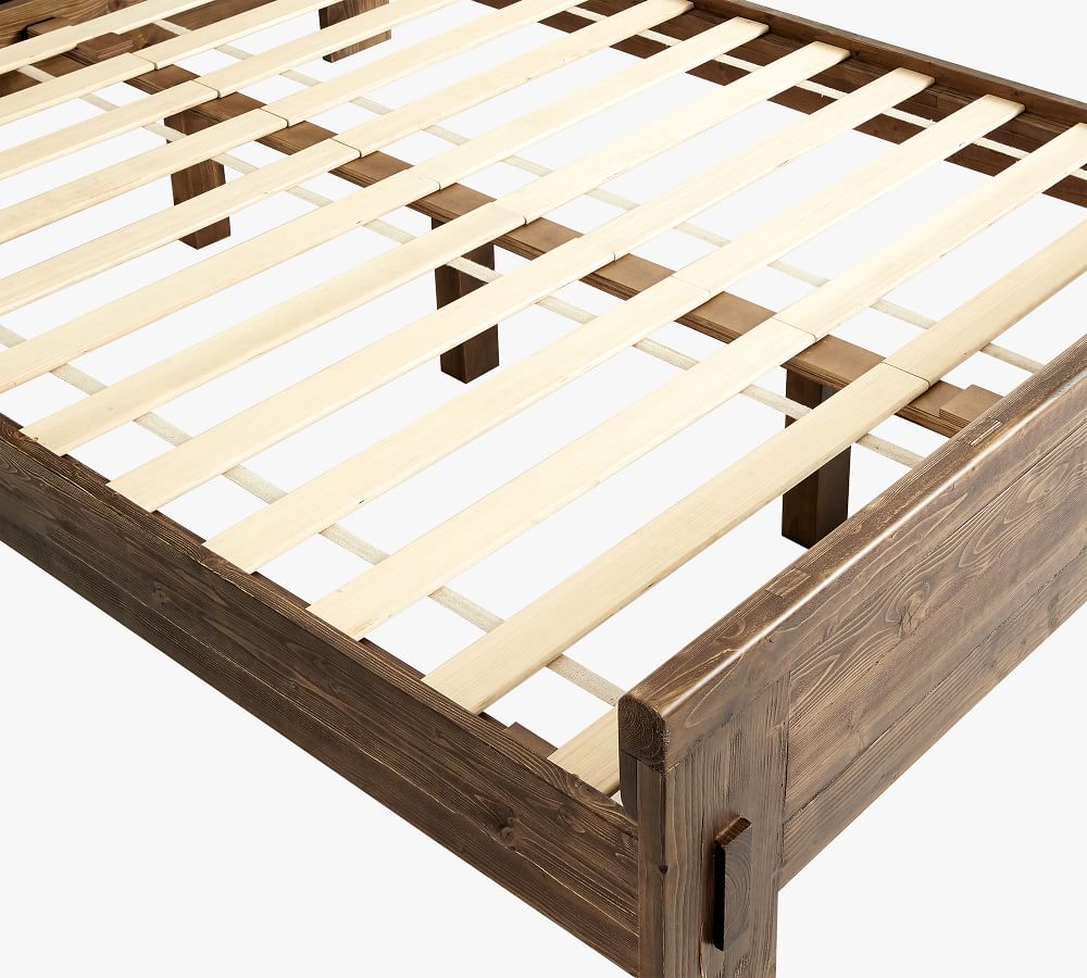 North Reclaimed Wood Platform Bed Pottery Barn