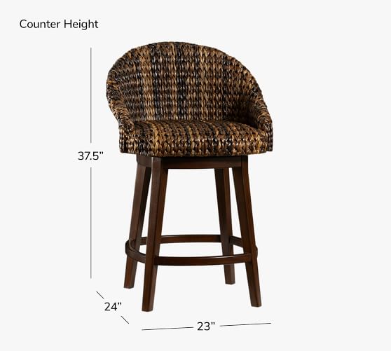 pottery barn swivel stool