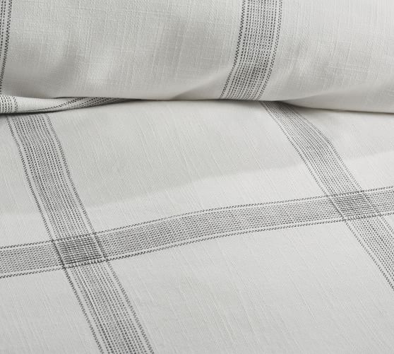 pottery barn windowpane duvet