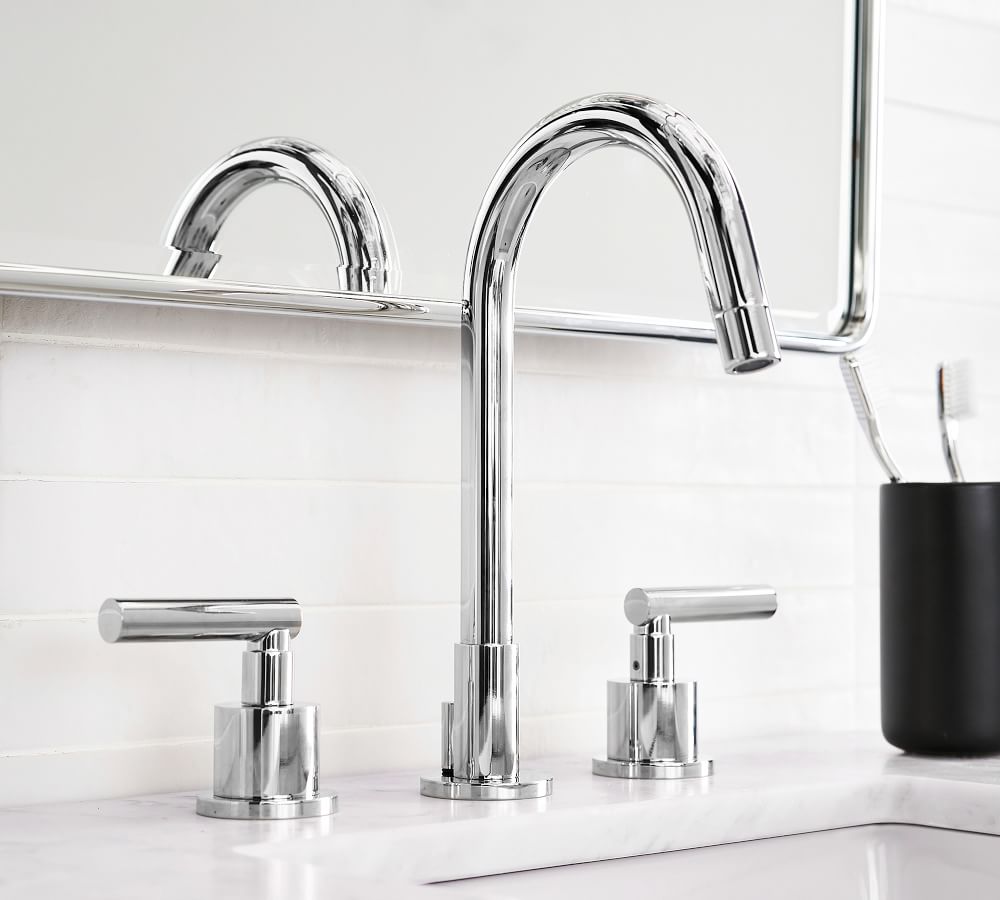 Linden Lever Handle Widespread Bathroom Sink Faucet Pottery Barn