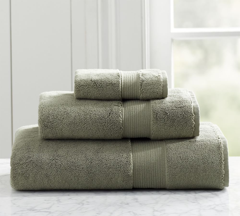PB Classic Organic Towels Juniper Pottery Barn