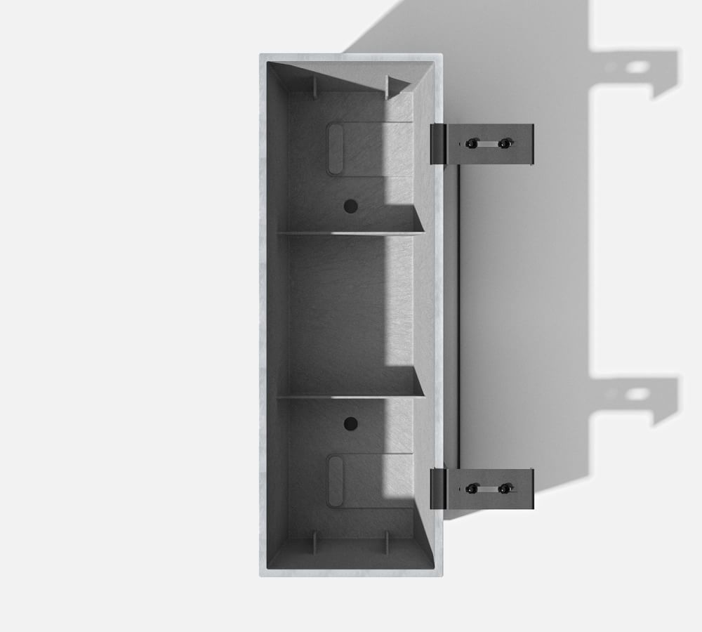 Hevea Window Box Planters with Brackets Pottery Barn