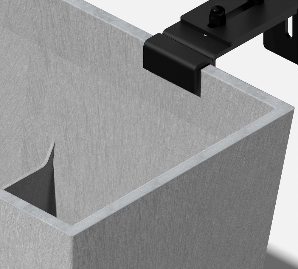 Hevea Window Box Planters with Brackets Pottery Barn