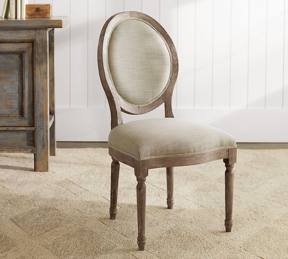 upholstered louis chair