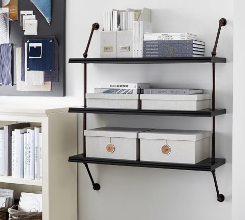 Aubrey Shelf with Closet Rail | Pottery Barn