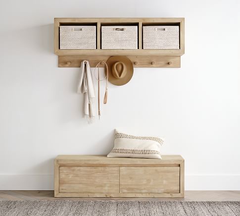 Folsom Entryway Wall Shelf with Hooks | Pottery Barn