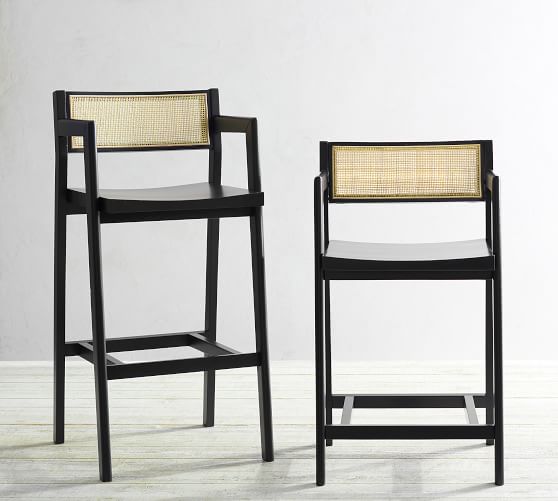 pottery barn black stools