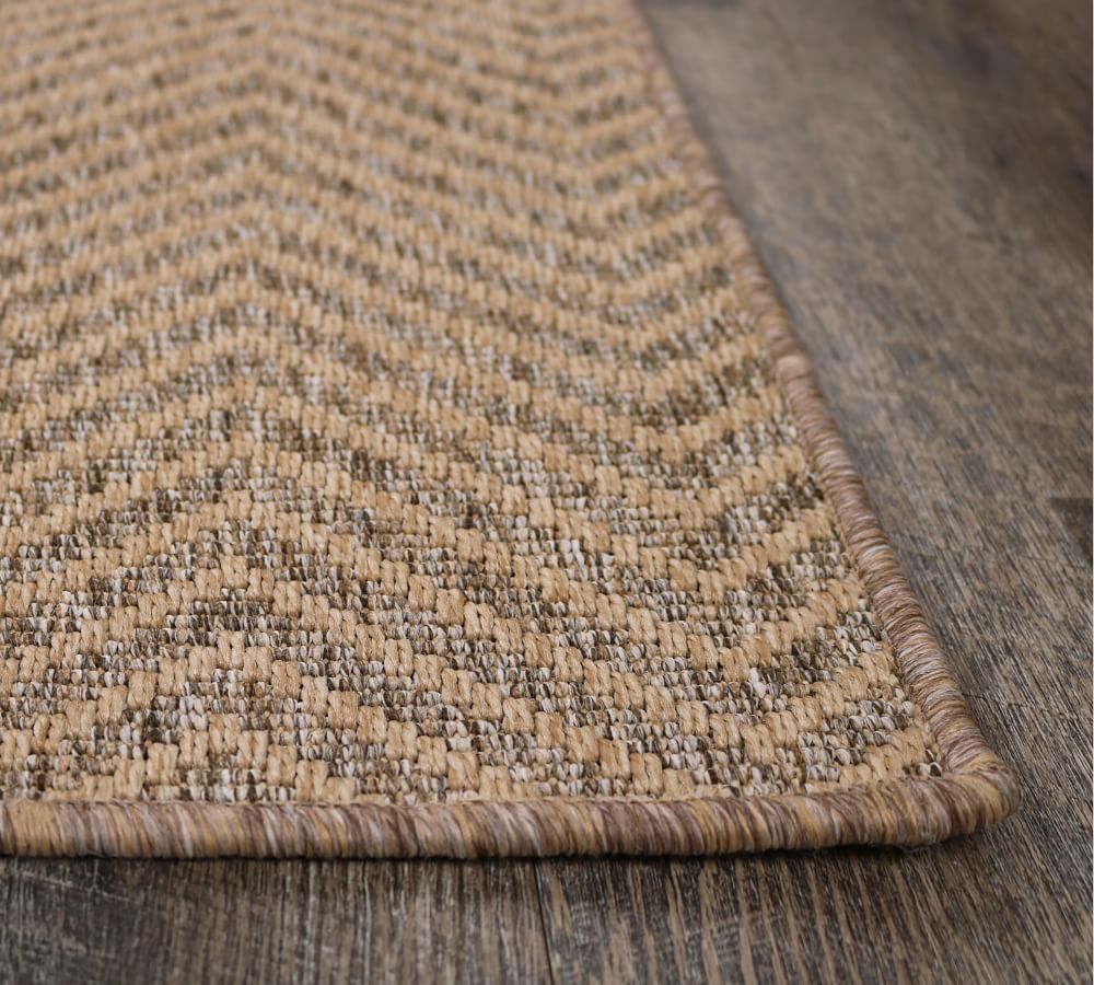 Custom Woven Chevron Indoor/Outdoor Rug Pottery Barn