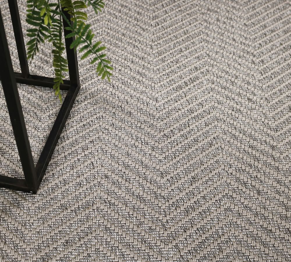 Custom Woven Chevron Indoor/Outdoor Rug Pottery Barn