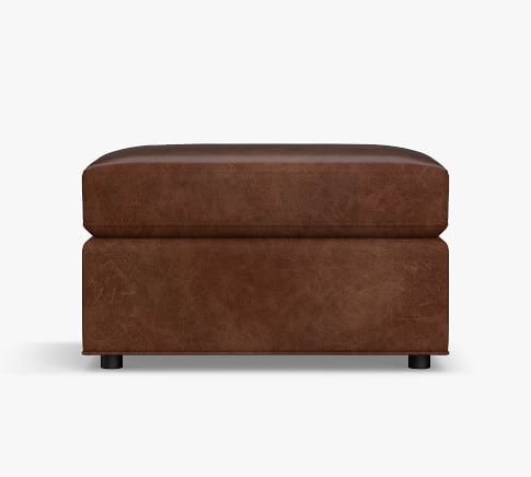 Chesterfield Roll Arm Leather 3-Piece L-Sectional | Pottery Barn