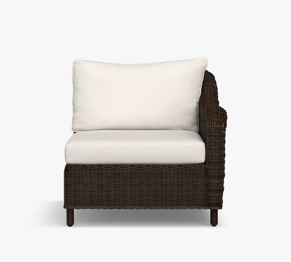 Torrey AllWeather Wicker Roll Arm Outdoor Sectional Components