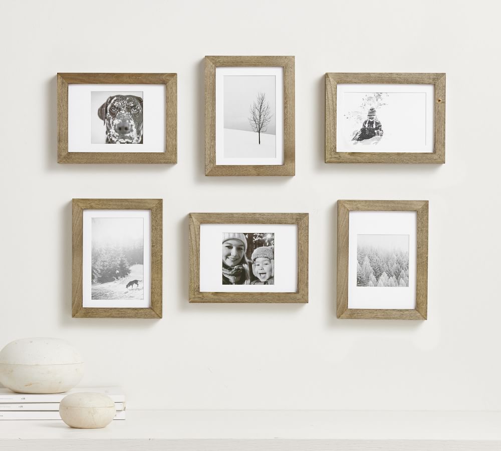 Tabletop Frame With Mat Multi-Mat Wood Gallery Tabletop Frames | Pottery Barn