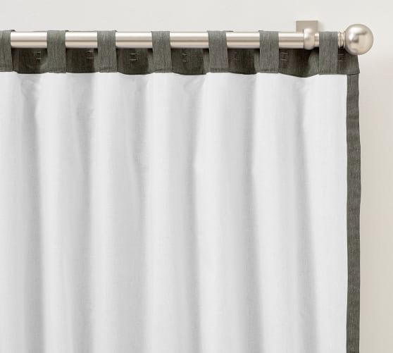 Pure Luxury 100% Belgian Flax Linen lined Cotton window Curtain Drapes Panel 96" 