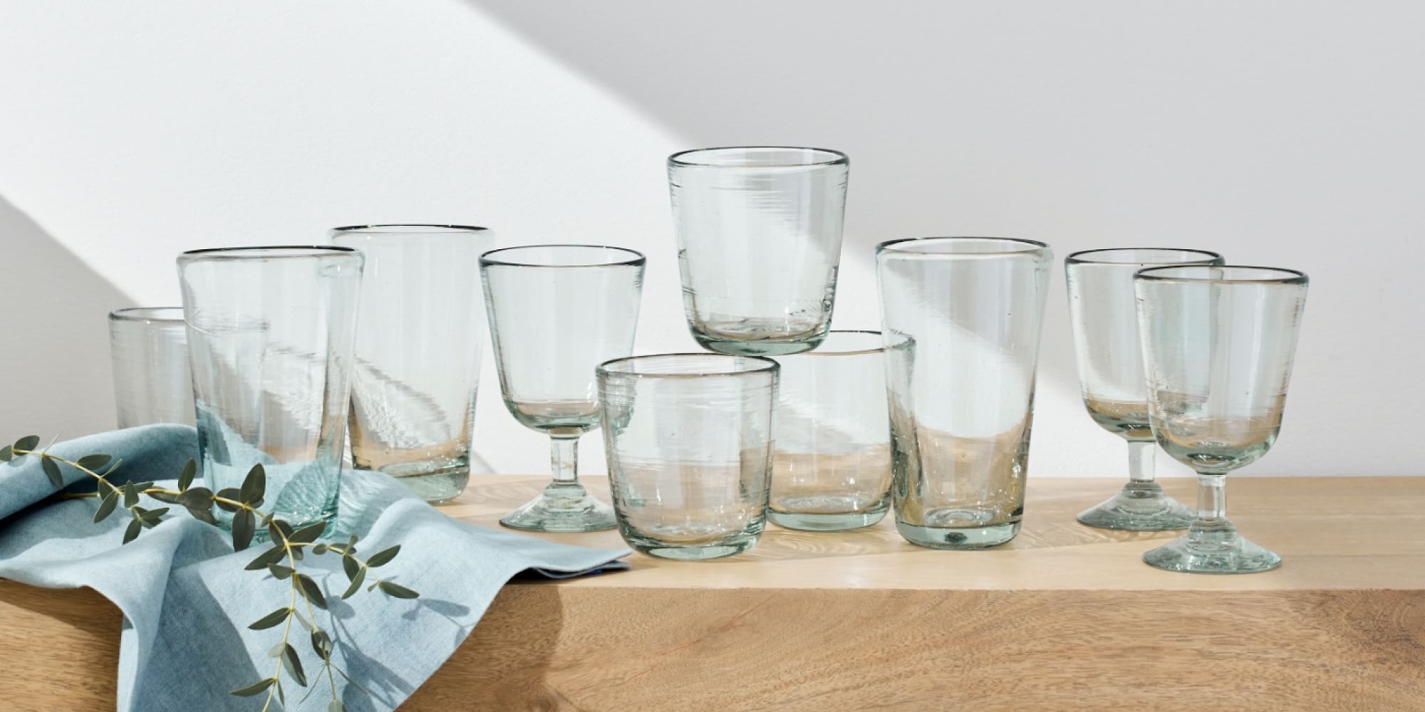 Jax Handcrafted Recycled Glass Tumblers - Set Of 4 