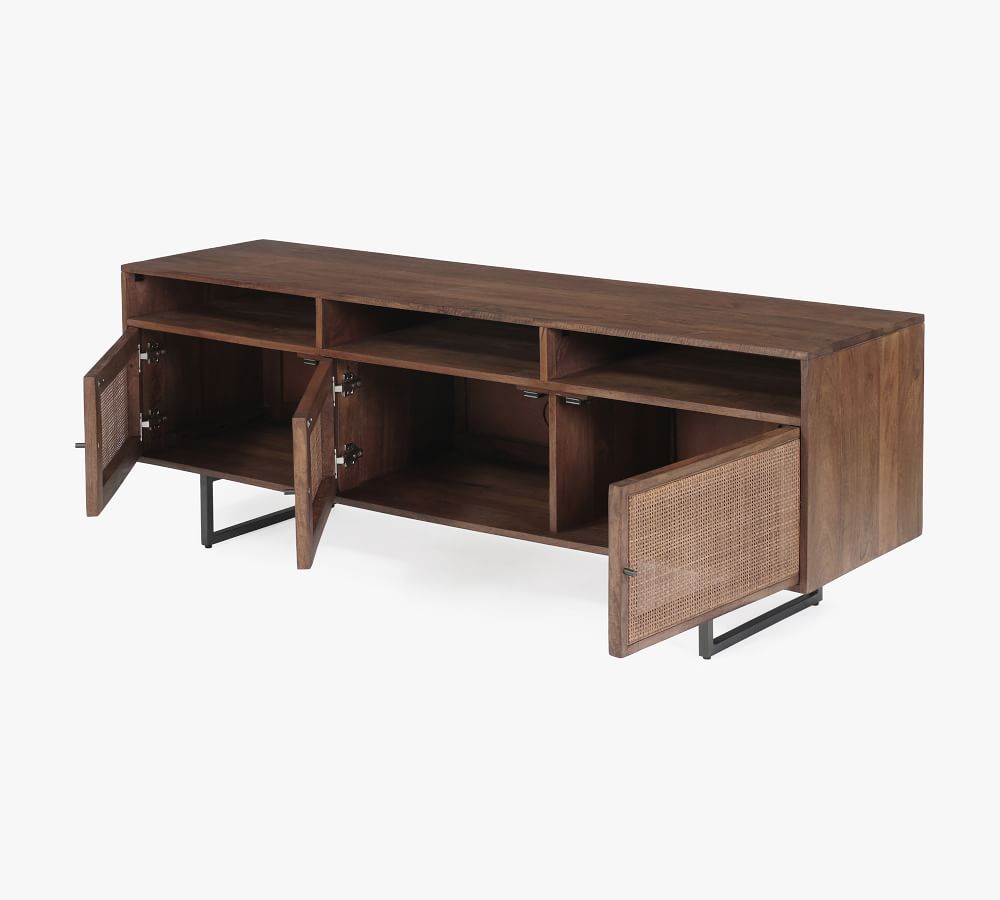 Dolores 65" Cane Media Console Pottery Barn