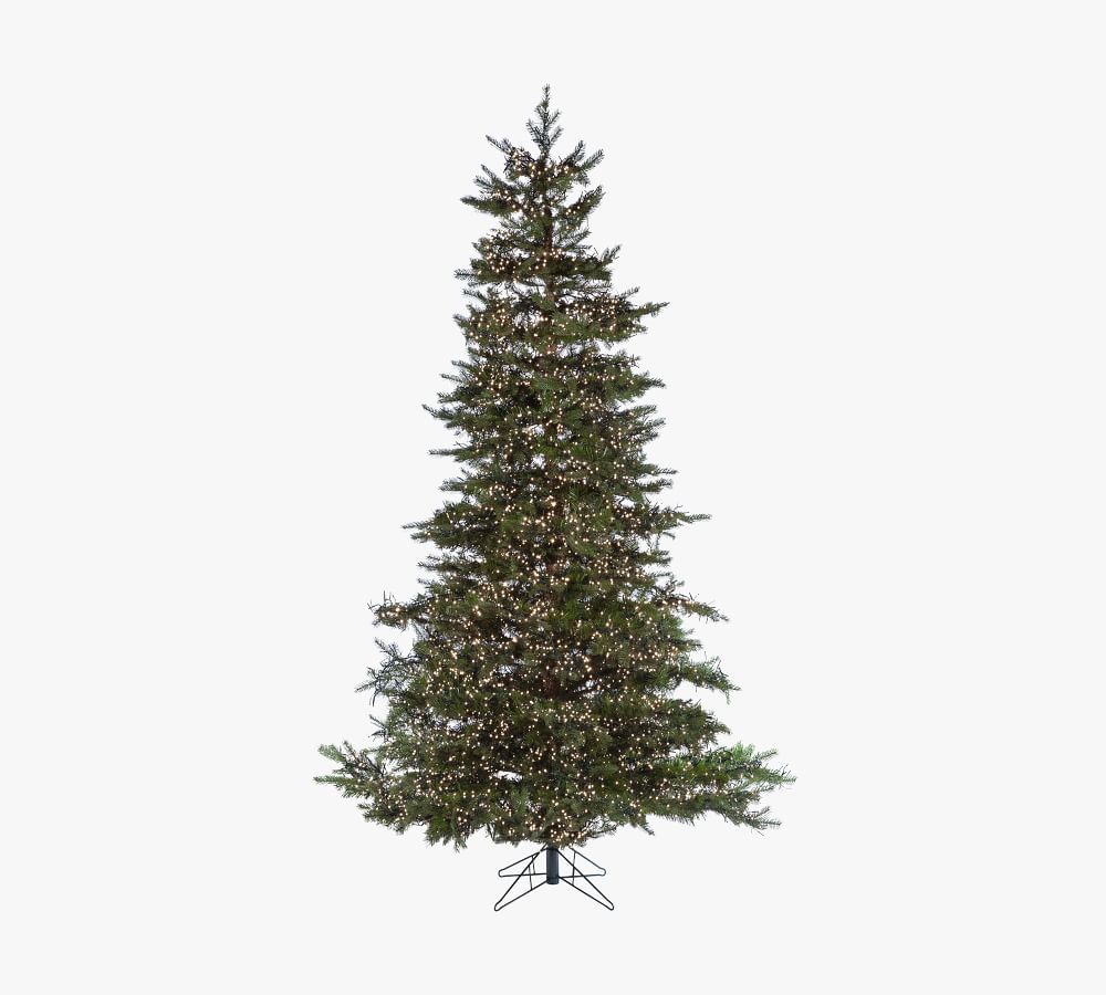 PreLit LED Monaco Pine Artificial Christmas Tree Pottery Barn