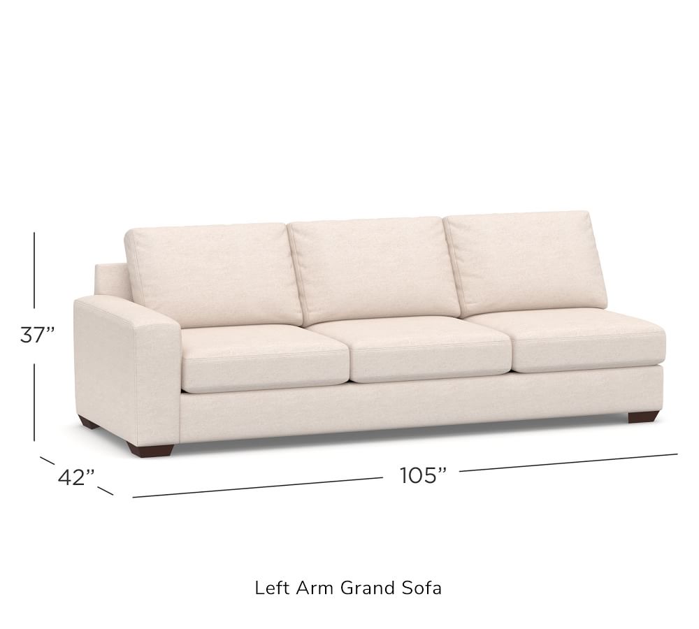 Build Your Own - Big Sur Square Arm Upholstered Sectional | Pottery Barn