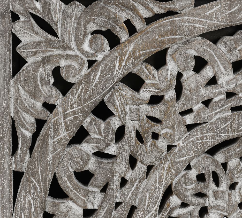 Virginia Carved Wood Buffet Table Pottery Barn