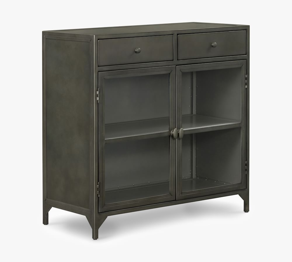 Harmon 35" Metal Media Console Pottery Barn