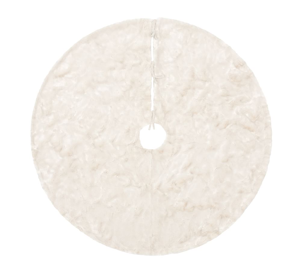 Alpaca Faux Fur Tree Skirt Pottery Barn
