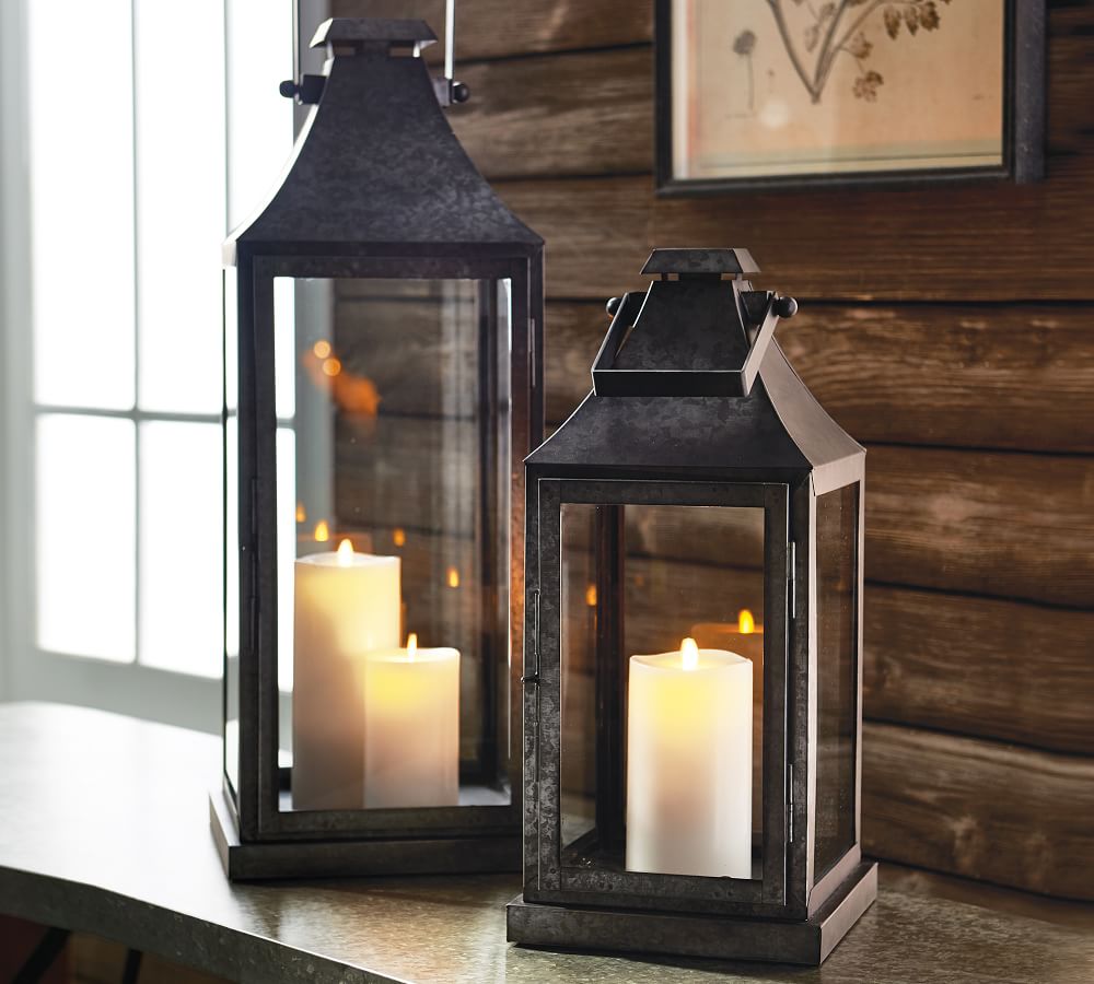 Gale Metal Outdoor Lantern | Pottery Barn