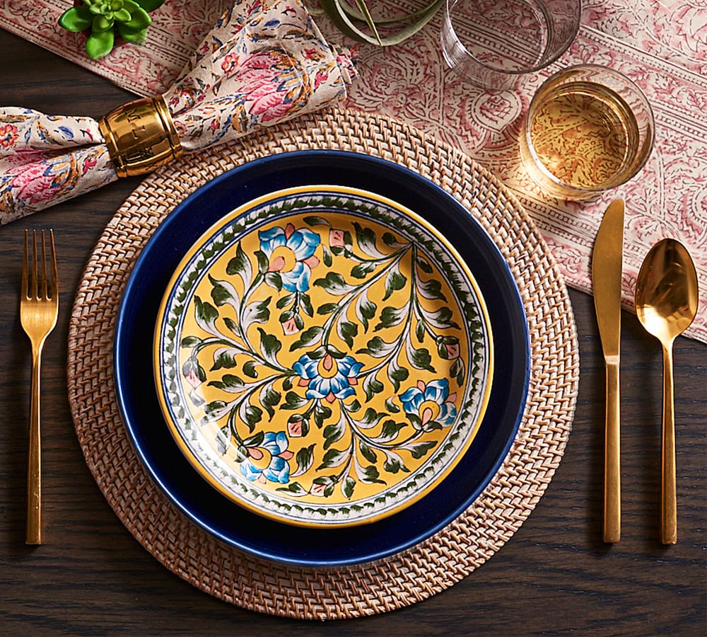 Luna Brushed Gold Flatware Pottery Barn