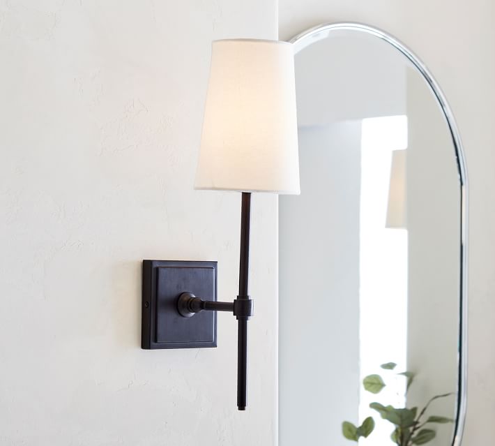 pottery barn pearson shade sconce